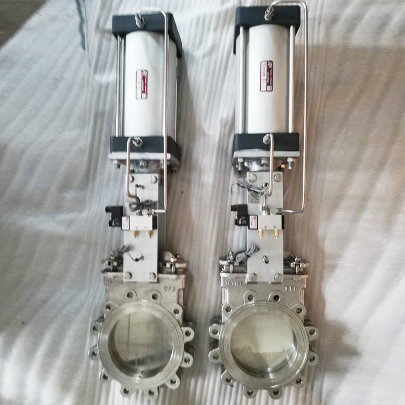 现货供应气动刀闸阀气动不锈钢闸阀 污泥泥浆专用 金属密封