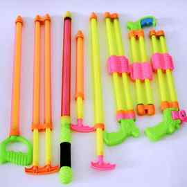 儿童玩具水枪抽拉式加长款水枪水炮漂流戏水沙滩地摊玩具透明水抽