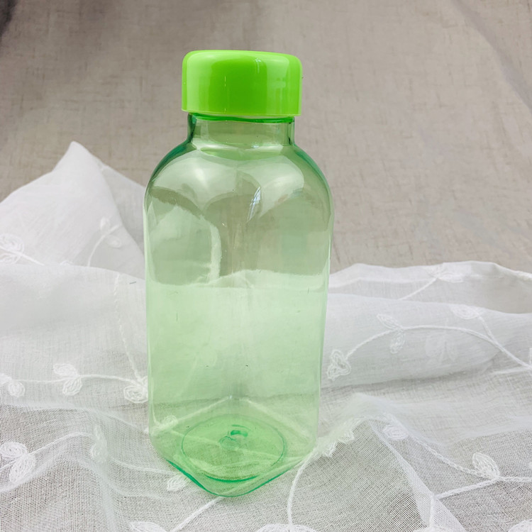 Vaso cuadrado de plástico para agua, botella transparente para bebidas, vaso publicitario para regalo, vaso colorido creativo, moderno y personalizado