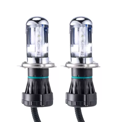 12V35W/55W Car Hid Xenon Bulb H4-3 Telescopic Lamp Far and Low Beam Integrated H4 Super Bright Spotlight High Brightness (Vehicle HID Xenon Lamp)
