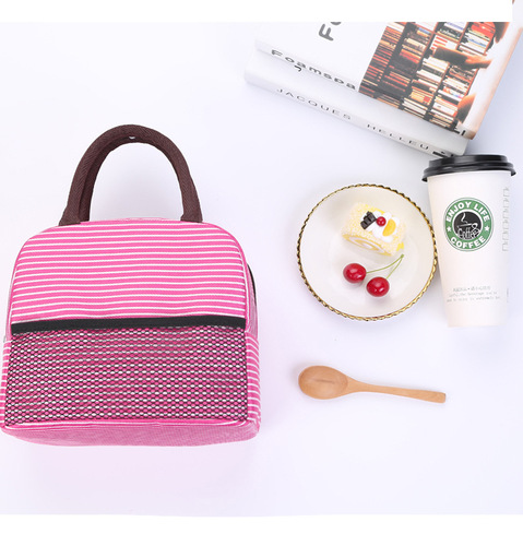 Waterproof aluminum film lunch bag, thickened thermal bag, large capacity student lunch bag, portable cold-keeping and fresh-keeping lunch box bag