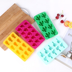 A2730 Silicone Ice Cube Tray Silicone Ice Mold Aloe Vera Pineapple Penguin Home Ice Making Tray Silicone Ice Cube Tray