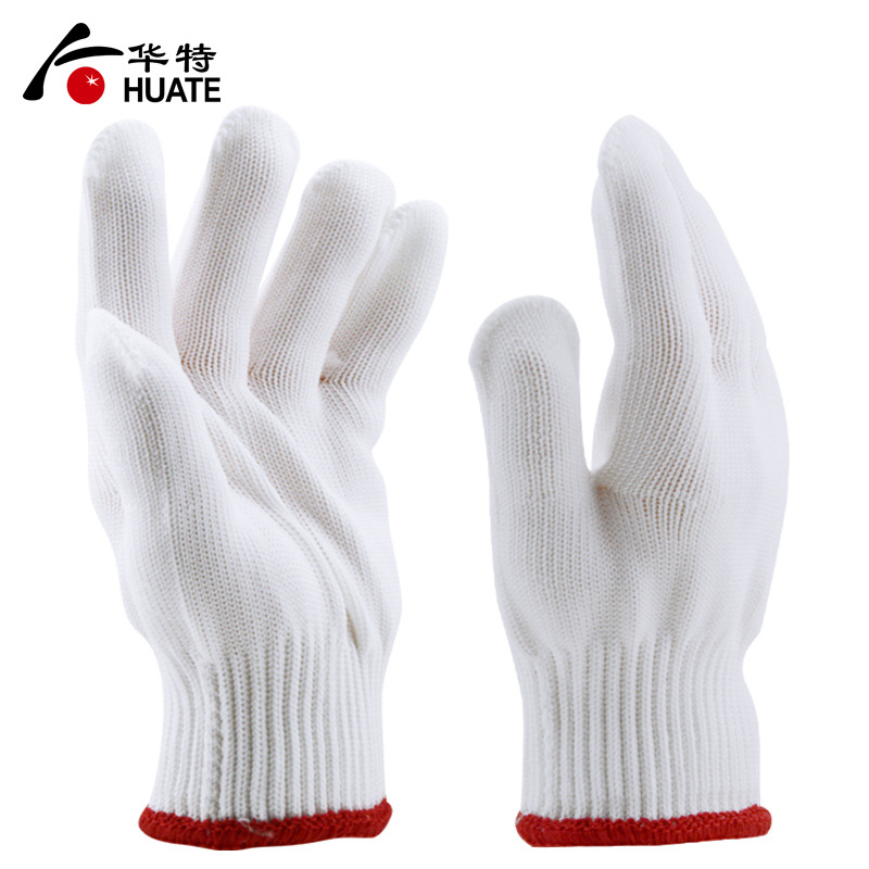 加厚尼龙细纱手套耐磨无尘卸装搬运车间作业吸汗透气防滑劳防手套