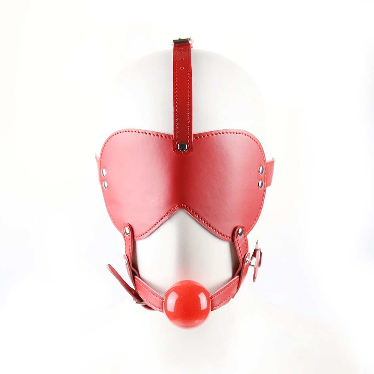 Adultos suministros carácter juego máscara de ojos boca plug combinación traje arnés Chaffe chaffle rendimiento SN235