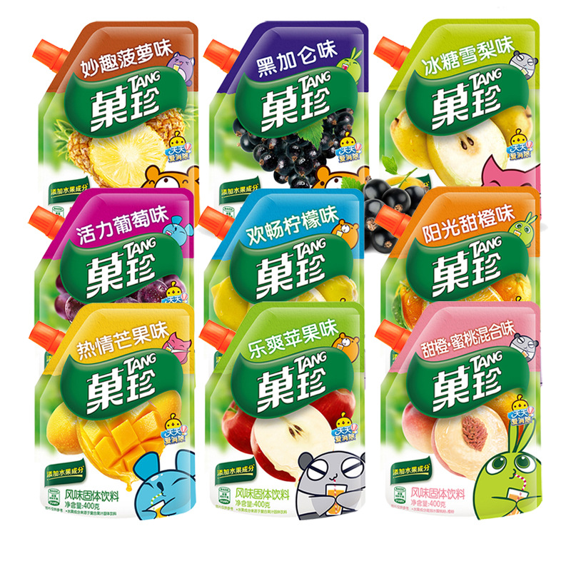 菓冲泡珍果汁粉冲饮400g亿滋柠檬甜橙味固体饮料果珍泰国进口
