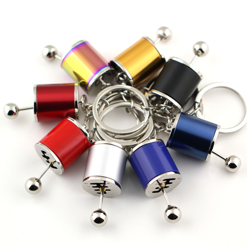 Car modification six-speed shiftable manual gearbox gearbox gear model keychain keychain key ring Car modification six-speed shiftable manual gearbox gearbox gear model keychain keychain key ring