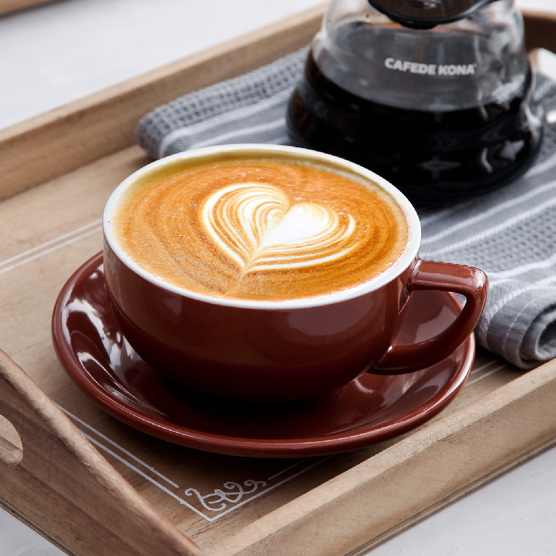 Sawada Cup Professional Embossed Flower Coffee Cup Set Flowery Competition Large Mouth Wide Mouth American Latte Cup 320ml Sawada Cup Professional Embossed Flower Coffee Cup Set Flowery Competition Large Mouth Wide Mouth American Latte Cup 320ml