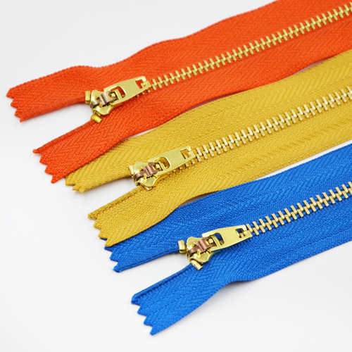 No. 3 Metal Closed Tail Copper Zipper Jeans Casual Pants Placket Zipper Clothes Sleeve Pocket Zipper