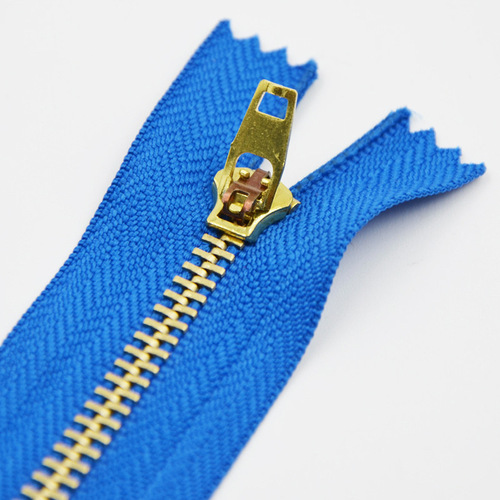 No. 3 Metal Closed Tail Copper Zipper Jeans Casual Pants Placket Zipper Clothes Sleeve Pocket Zipper