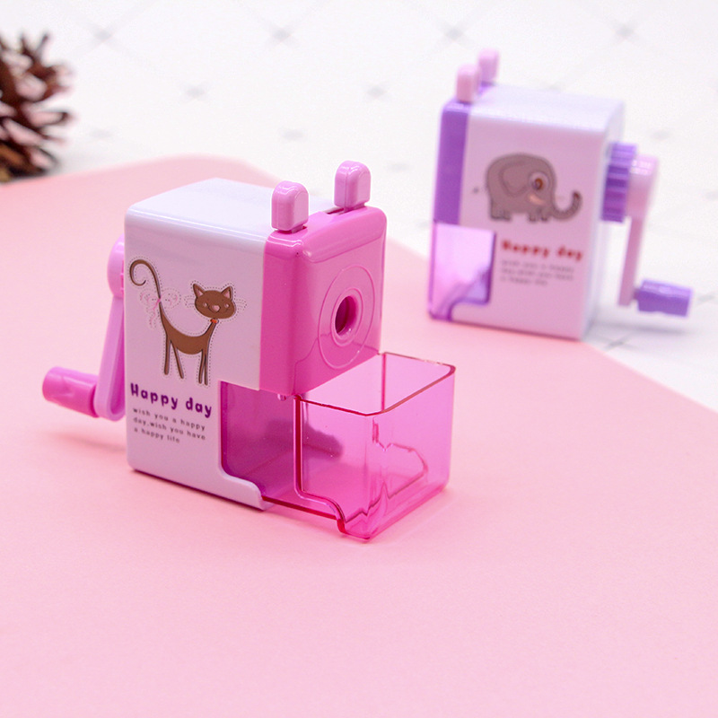 Chenxi papelería lindo sacapuntas estudiante mano lápiz sacapuntas mano sacapuntas Día de Año Nuevo regalo de Navidad