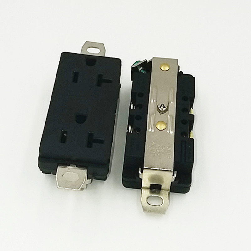 美标组装插座 15A 125V NEMA5-20美规双联插座