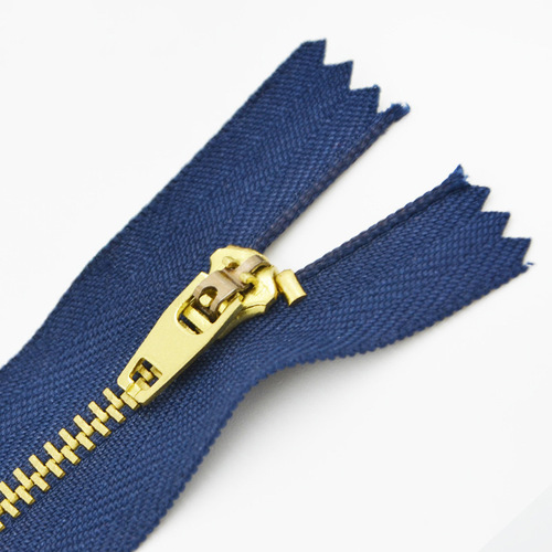 No. 3 Metal Closed Tail Copper Zipper Jeans Casual Pants Placket Zipper Clothes Sleeve Pocket Zipper