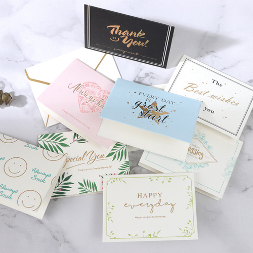 Birthday cards 24 birthday blessing envelopes diy dried flowers three-dimensional New Year's Day card creative thank you card can be customized
