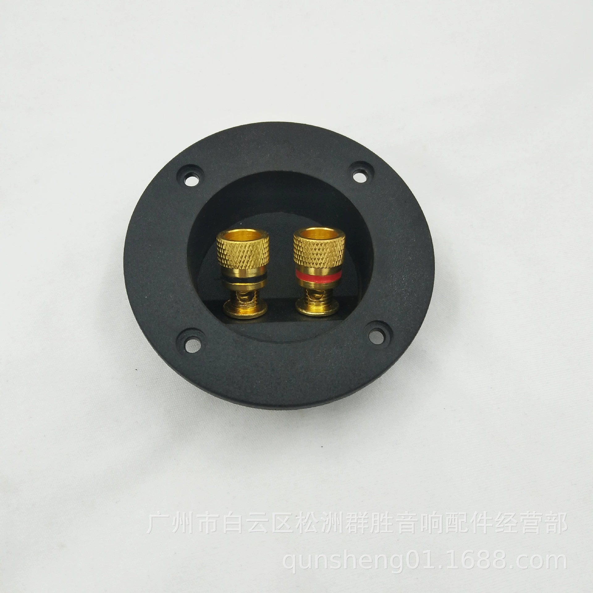 Отверстие 75 Внутренняя и внешняя круглая распределительная коробка 303 Чистая медная колонка Зажим коробка Аудио клеммный динамик Задняя пластина распределительная коробка