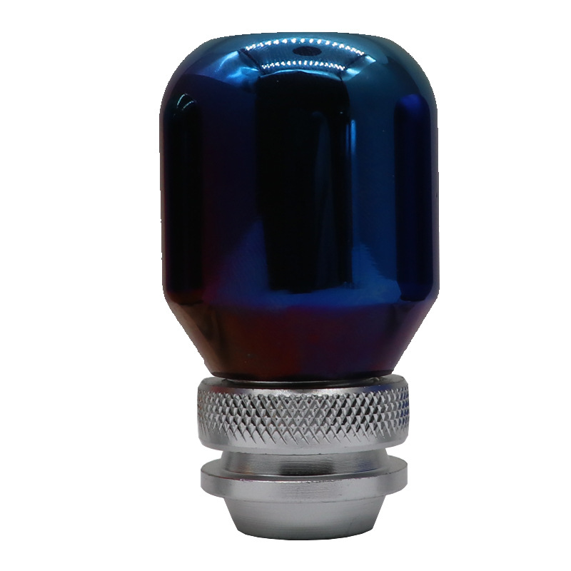 Directo de fábrica modificación del coche retráctil cabeza de cambio universal cabeza de palo extensible palanca de cambio de aleación de aluminio esmerilado