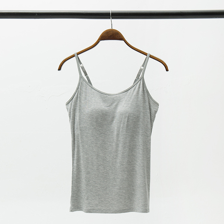 Camisola de color sólido para mujer con almohadillas de sujetador incorporadas, estilo fino, se puede usar como capa interior o exterior, estilo intelectual.