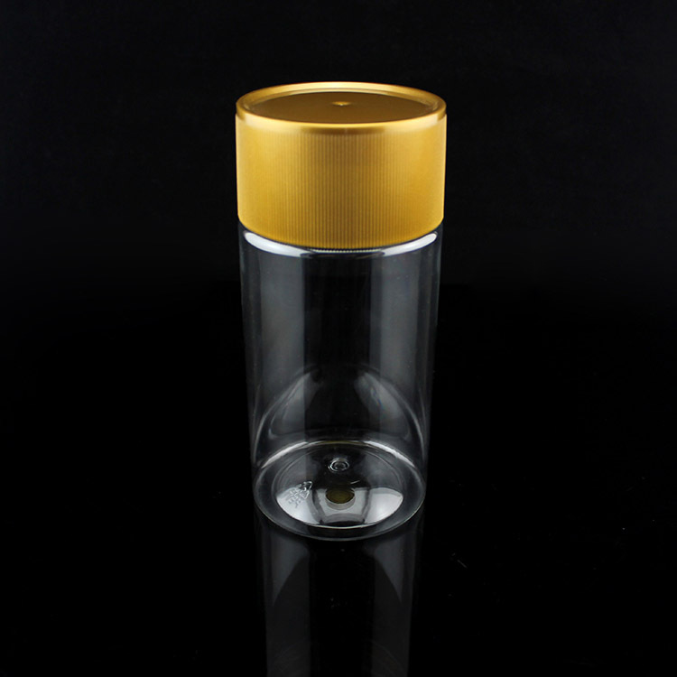 厂家批发圆形直筒塑料瓶 pet透明塑料罐 食品级塑料罐 花茶塑料罐