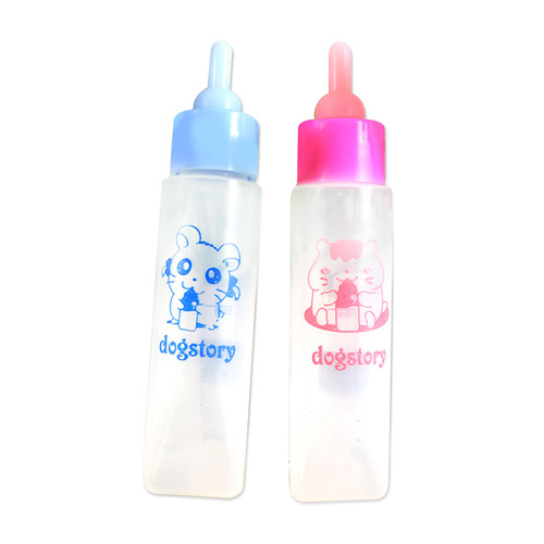Small pet bottle 30ml hamster rabbit chinchilla water fountain feeder bottle brush pet supplies syringe