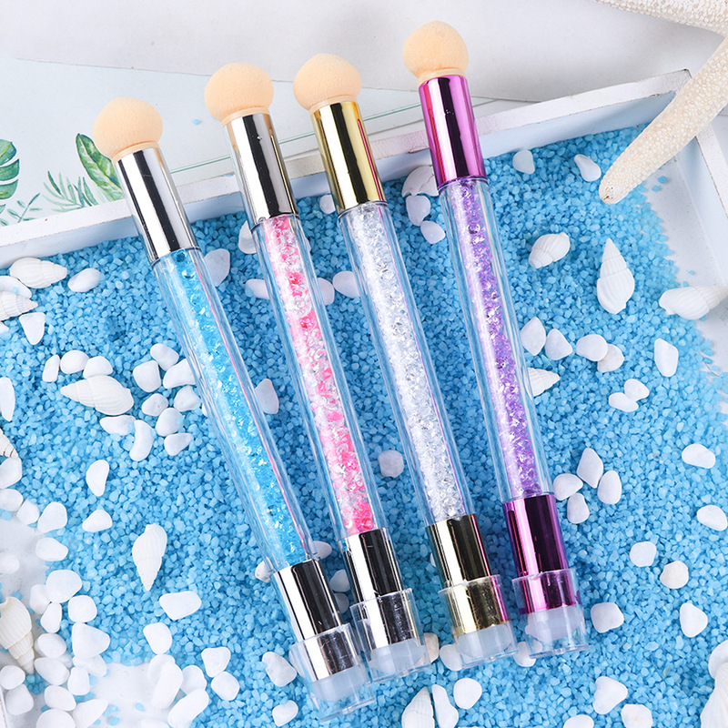 Cross-border hot nail art tool pen dual-purpose color flash Diamond Sponge seal nail blooming tool nail nail Cross-border hot nail art tool pen dual-purpose color flash Diamond Sponge seal nail blooming tool nail nail