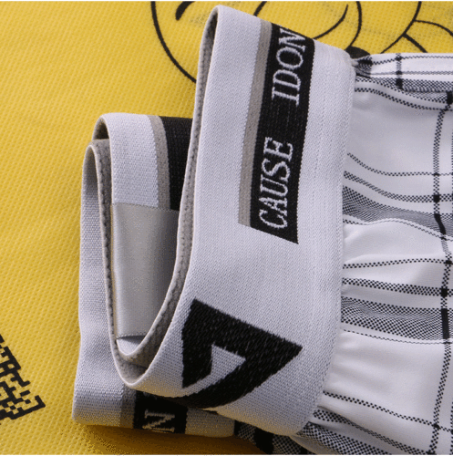 Zhongshan underwear men's Arrow pants plaid simple ice silk men's loose boxer briefs home men's shorts