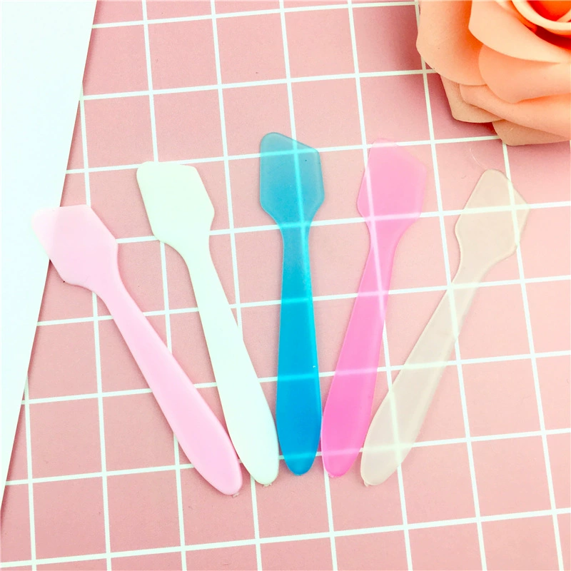 Прямой небольшой скребок с фабрики натурального цвета Ложка палочка кремовый пластиковый скребок DIY суб-упаковка Совок маска палочка