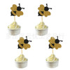 Flash Gold Honey Honeycomb Cake Decoration Account Children's Birthday Party Dessert Cake Plug -in Plug -in