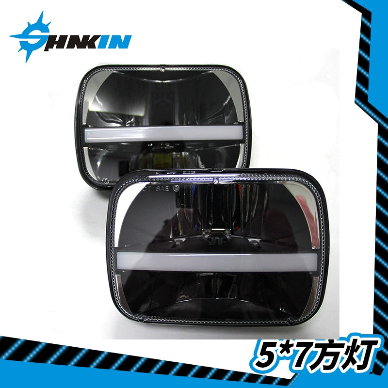 Трансграничный 5x7 подходит для Jeep Cherokee 213LED фара внедорожника грузовика модифицированный квадратный свет с дневным ходом