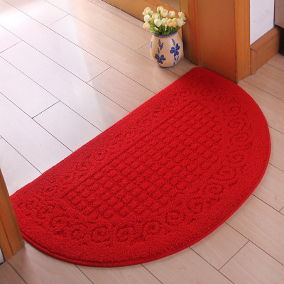 Nordic semicírculo alfombra al aire libre alfombra estera del pie lindo antideslizante baño estera absorbente alfombra de la puerta fábrica al por mayor