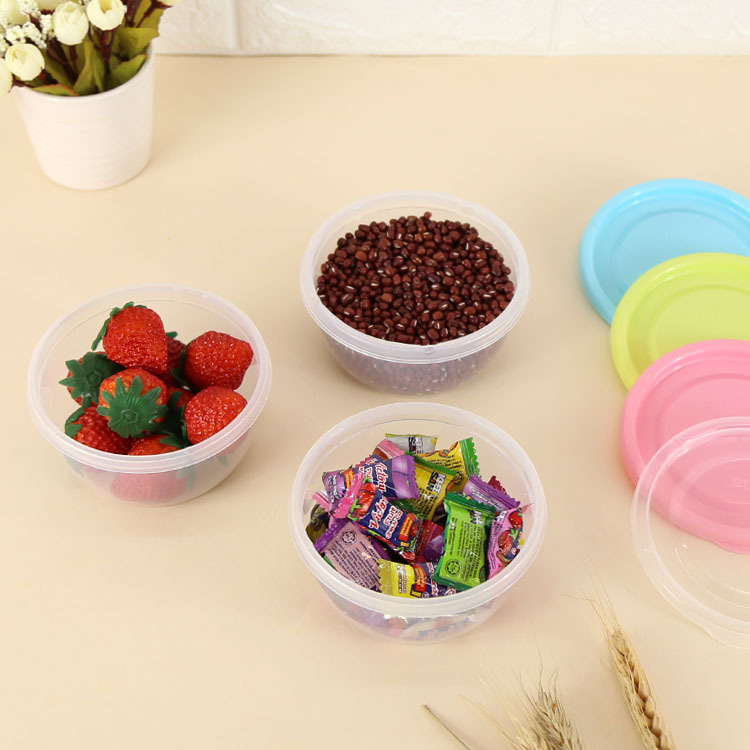 Mini refrigerador redondo, caja de conservación de alimentos, lonchera pequeña, lonchera de cocina, caja de almacenamiento para refrigerador, caja selladora de alimentos, venta al por mayor