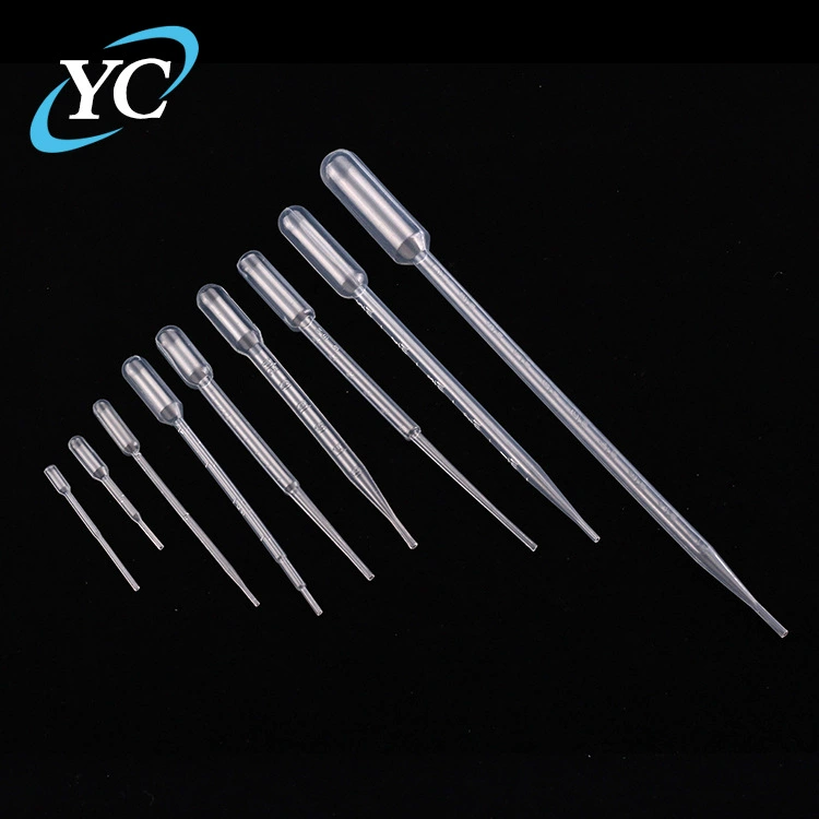 Одноразовая Пластиковая градуированная пипетка Yucheng Обычная пипетка 0,2, 0,5, 1,2,3,5,10 мл Упаковка