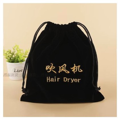 Bolsas de franela al por mayor suministros para hoteles, juegos para secador de pelo, bolsas de tela, bolsillos con cordón, bolsas de almacenamiento de joyería Wenwan, bolsillos con cordón