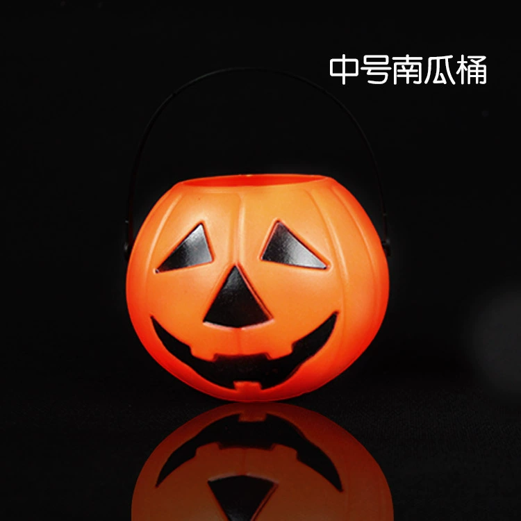 Ручной тыквенный ведерко, PVCHalloween светильник-лайт, маленький/мелкий/крупный, детский держатель конфет