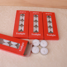 蜡烛厂家茶蜡白色加热无烟蜡烛煮茶暖菜香薰蜡烛摆图套装10支diy