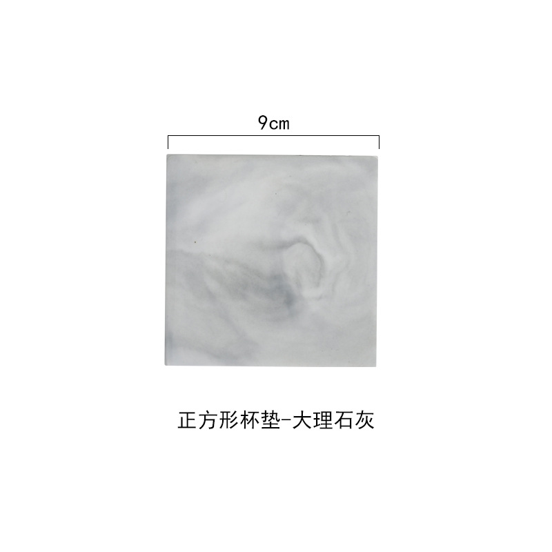 Nórdico ins marblado montaña creativa cerámica galvanoplastia mármol montaña con bandeja de té estera de corcho