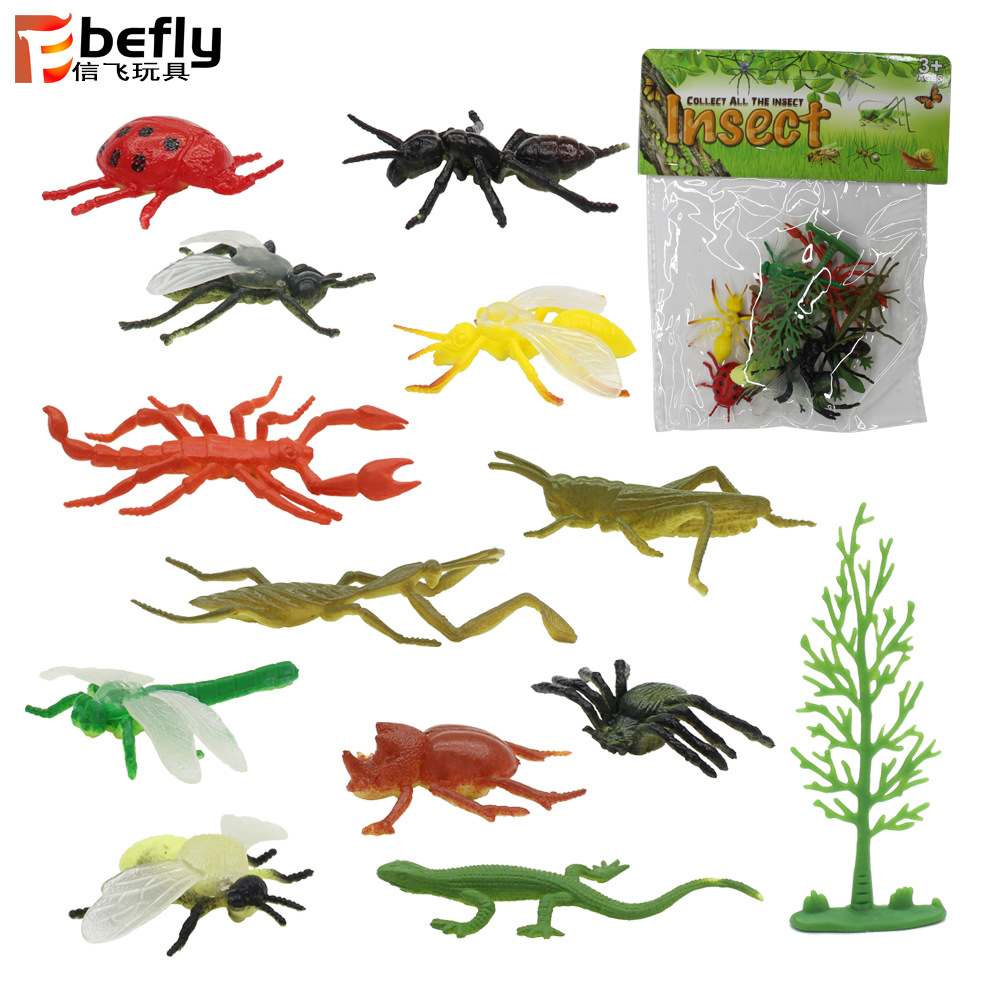 Explosión simulación animal salvaje dinosaurio granja insecto marino modelo traje de los niños educación temprana modelo de juguete animal