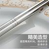 Chopsticks stainless steel, square non-slip tableware home use, anti-scald, wholesale