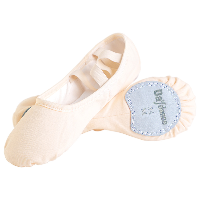 Zapatos de baile de tela elástica completa zapatos de ejercicio de fondo suave para mujer zapatos de garra de gato adulto zapatos de ballet de cuerpo zapatos de empep zapatos de yoga