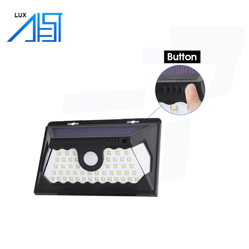 High Light Flux Lamp 58 Led Wireless Pir Human Motion Sensor Switch Waterproof Solar Wall Lamp