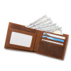 欧美男士真皮钱包多卡位疯马皮新款钱夹礼品防磁牛皮rfid钱包批发|ms
