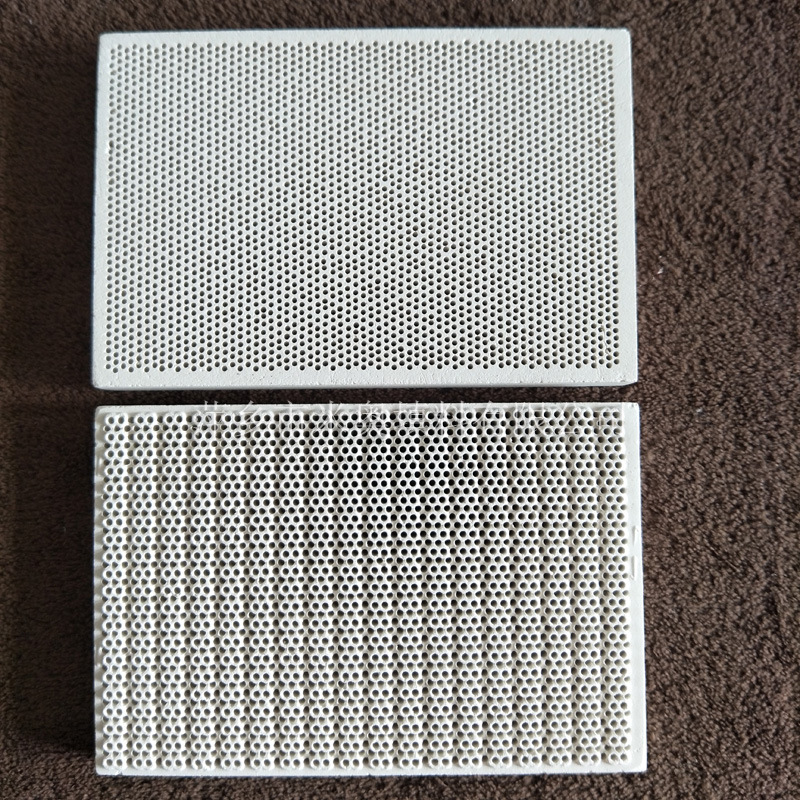 堇青石多孔陶瓷板 132X92X13mm红外线蜂窝陶瓷板 烧烤炉片