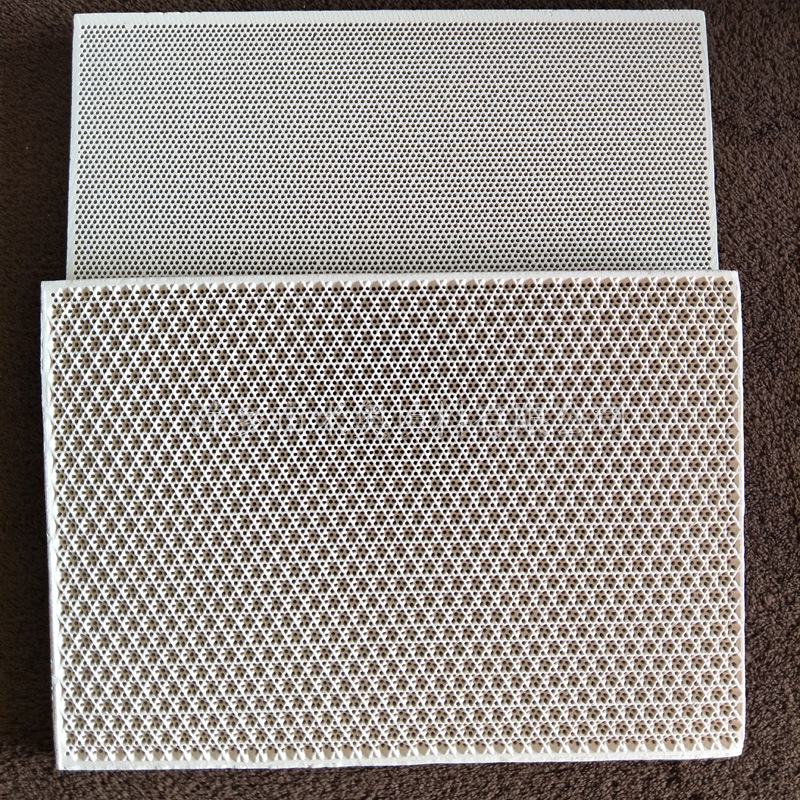 加热炉烤炉用外线蜂窝陶瓷片 凹梅花形/菱形200x140x13mm