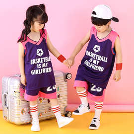 儿童篮球服套装男中大童球衣青少年小学生背心幼儿园演出服