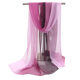 Gradient solid color women's South Korea chiffon scarf spring and summer thin warm sunscreen shawl versatile long narrow scarf