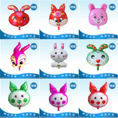 義務市翔迪玩具新款卡通充氣玩具飄空氣球兔子小白兔蘿蔔兔批發