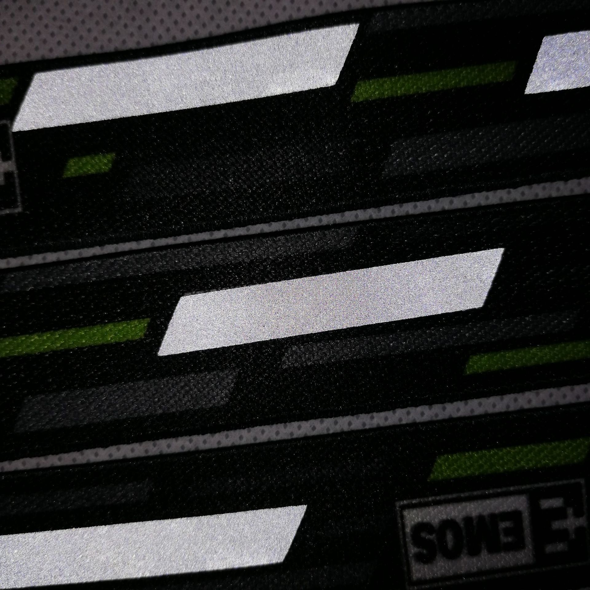 夜阳YEYOUNG亮银热贴膜点缀烫印嵌入式反光松紧带亮银弹力热贴膜