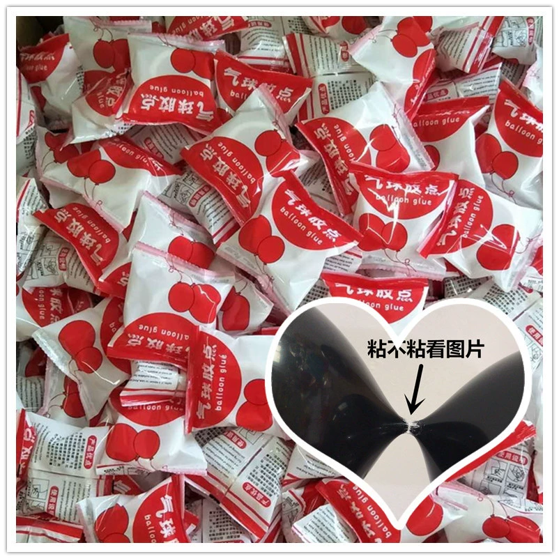 Оптовые супер липкие дозирующие воздушные шары украшения праздничные атрибуты прозрачные двусторонние наклейки на воздушные шары без следов точки клея 100 зерен/рулон
