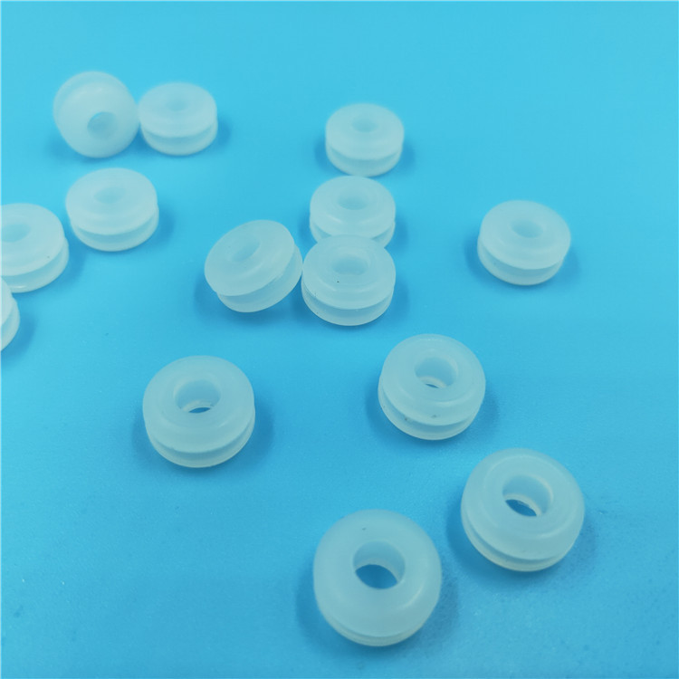 硅胶护线套 电线保护线套白色环保橡胶保护线圈出孔O型开孔保护圈