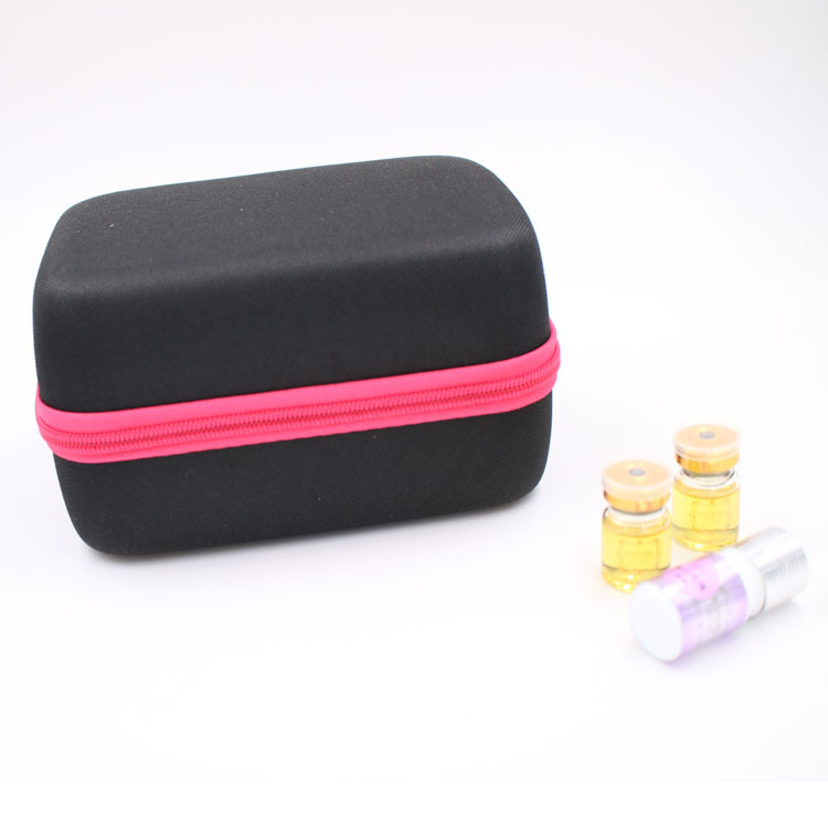 Bolsa portátil de aceite esencial Bolsa de almacenamiento de aceite esencial de rejilla 12 5ml10ml15ml bolsa de acabado de almacenamiento de botella de aceite esencial Eva caja de aceite esencial