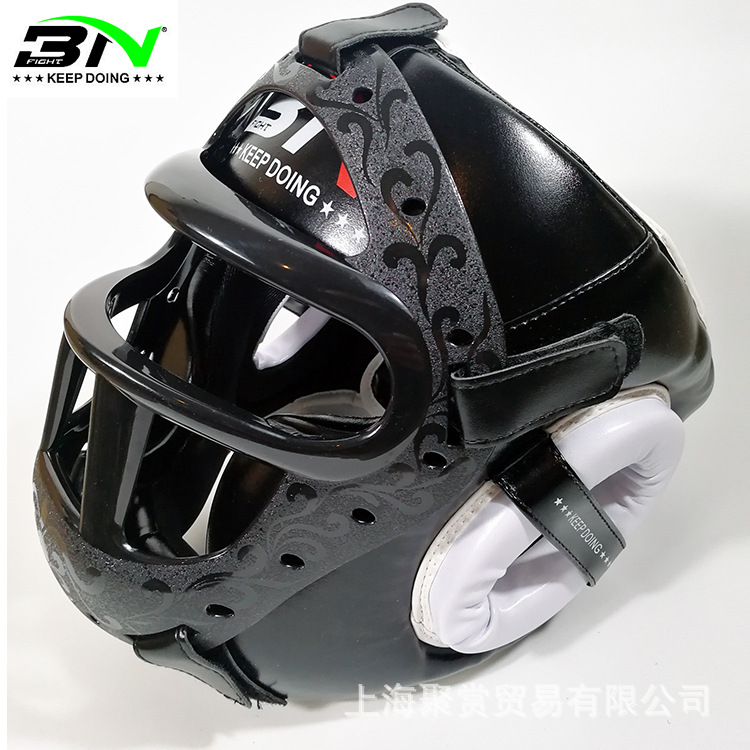 Cross-border BN Mask Boxing Helmet Taekwondo Muay Thai Adult Fighting Sanda Thickened Headgear Head Protection