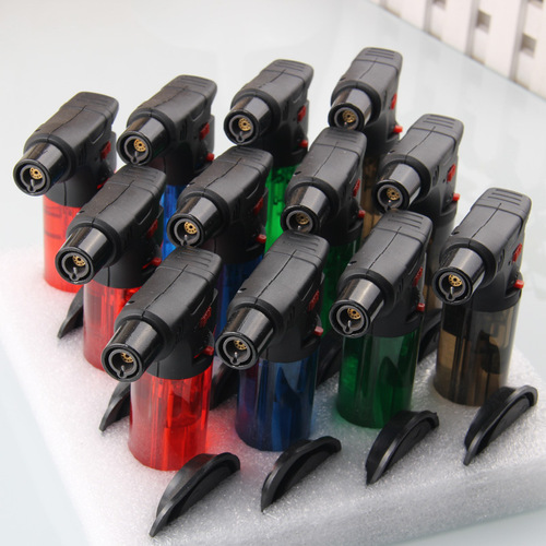 Factory direct sales QL001 direct-injection lighter welding gun small spray gun outdoor cigar windproof gas electronic igniter
